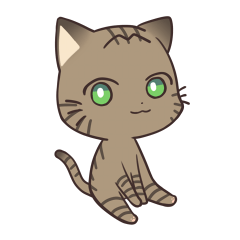 [LINEスタンプ] きじねこのトム