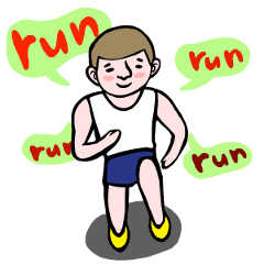[LINEスタンプ] Run run run run ！