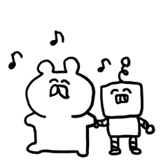 [LINEスタンプ] 博士とロボ