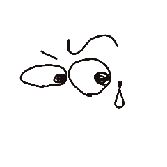[LINEスタンプ] しかめっつら娘